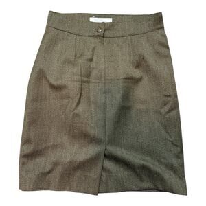 Max Mara Pure New Wool Vintage Pencil Skirt Women’s Size 6 Green